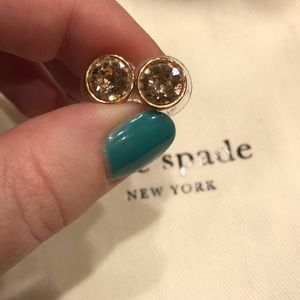 Kate Spade oversized studs in rose gold